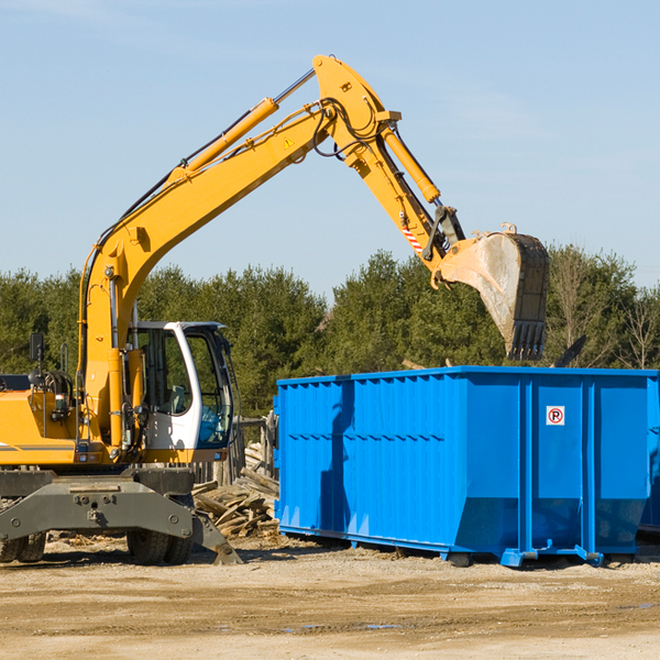 can i choose the location where the residential dumpster will be placed in New Plymouth